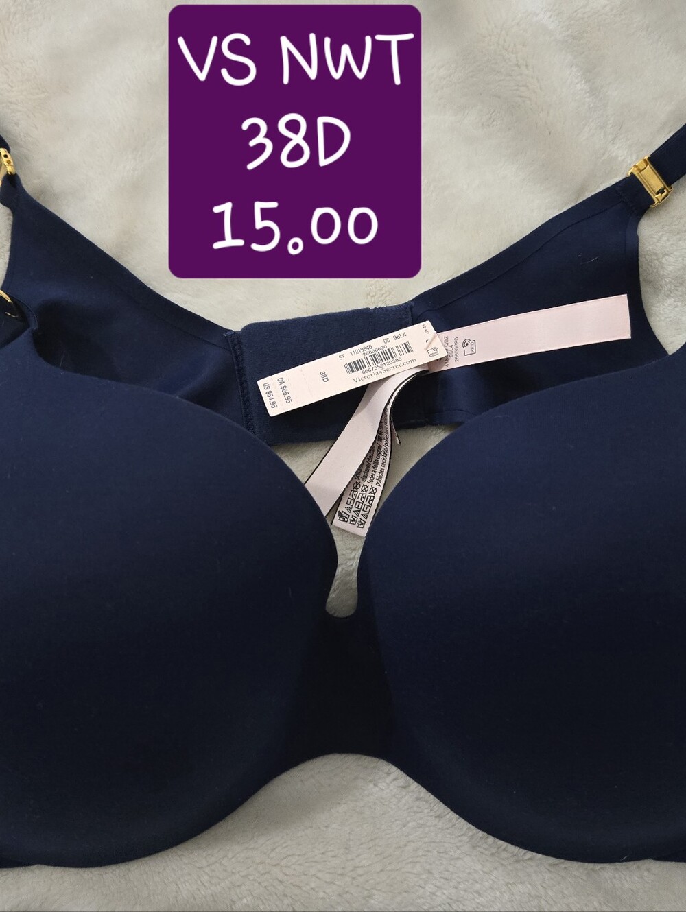 Victoria's Secret Navy Molded T-Shirt Bra